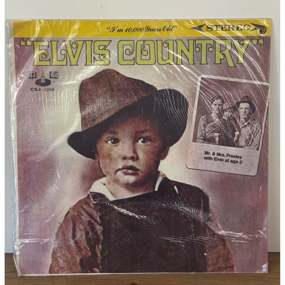 Elvis Presley Elvis Country Vinyl LP 12" Black 1971 Taiwan Pressing CSJ-1058